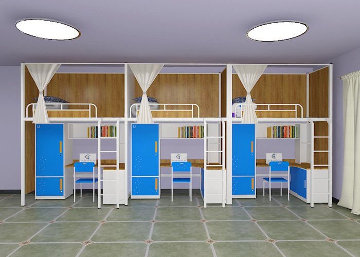 這款學(xué)生宿舍鋼制公寓床設(shè)計(jì)那么時(shí)尚且功能齊全應(yīng)該要好多錢吧？