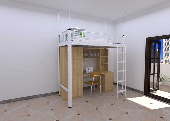 有這么一款不用螺絲銜接的卡扣式學生宿舍床，是什么體驗？